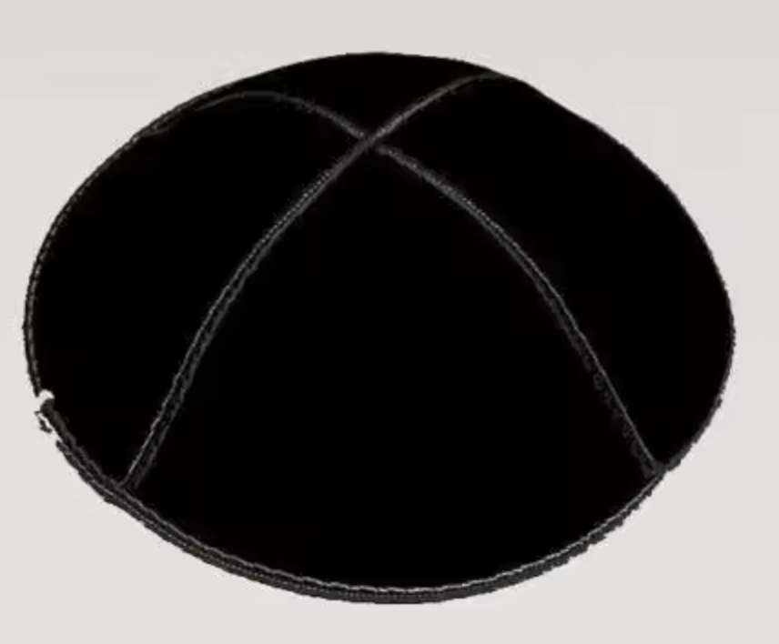Kippa Velours Noir Classique